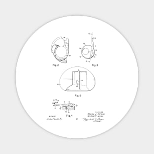 Chain Stitch for Lock Stitch Sewing Machine Vintage Patent Hand Drawing Magnet